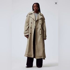 WEEKDAY Zenni oversized trench coat size M